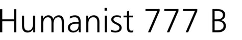 The Humanist 777 BT font family .